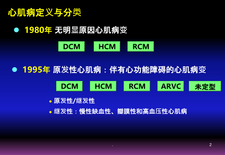 心肌病分类与超生诊断PPT课件_第2页