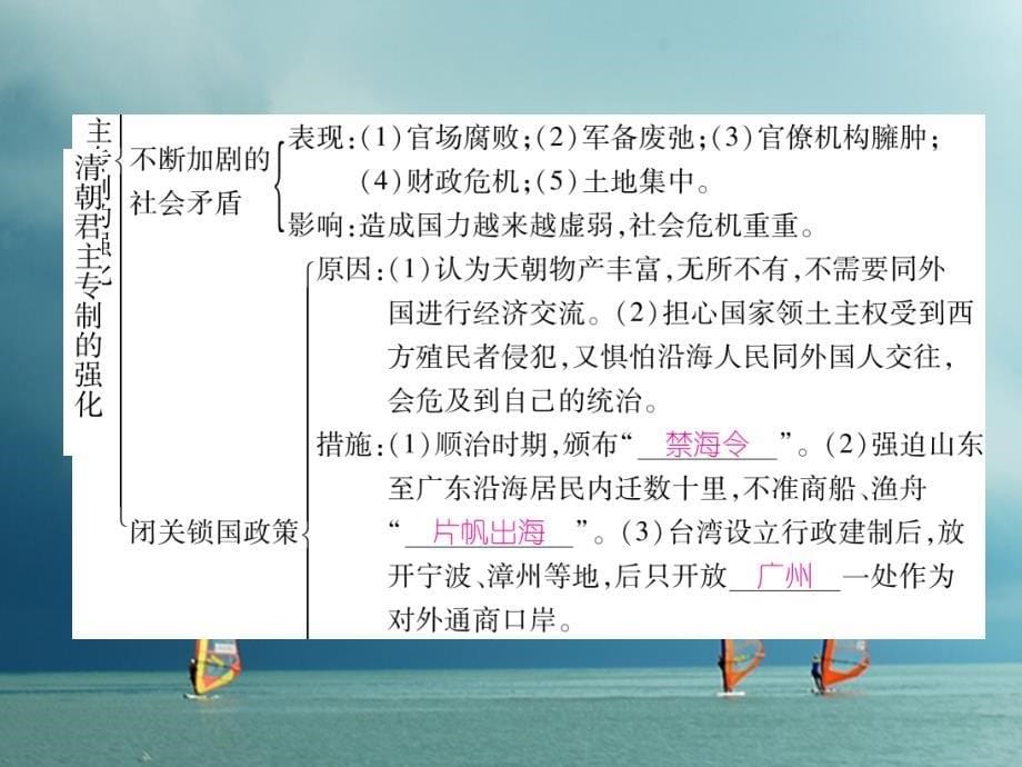 七年级历史下册第3单元明清时期：统一多民族国家的巩固与发展第20课清朝君主专制的强化作业课件新人教版_第5页