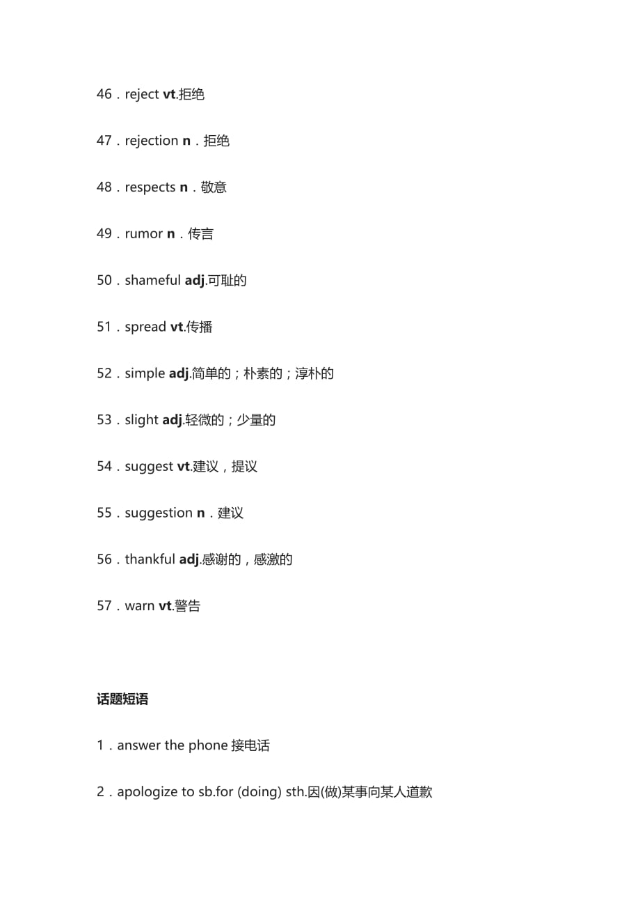 高考英语作文话题-社会交往-范文+详解（全）_第4页