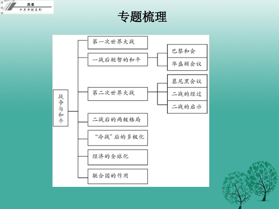 中考历史总复习专题四战争与和平——世界格局的演变课件_第3页