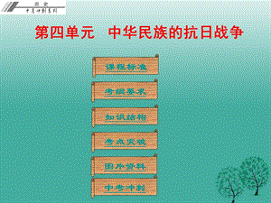 中考历史总复习第二部分中国近代史第四单元中华民族的抗日战争课件