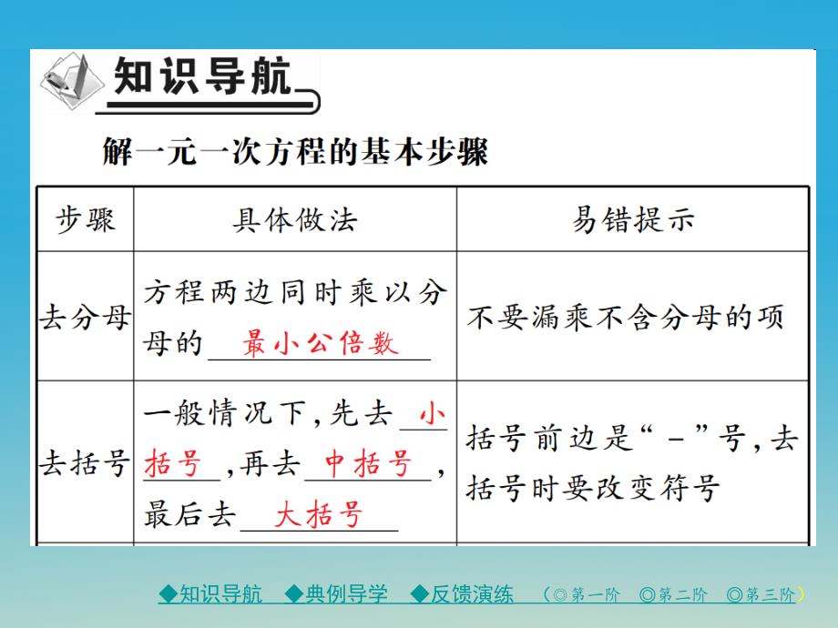 七年级数学下册6.2.2第2课时解含分母的一元一次方程课件（新版）华东师大版_第2页