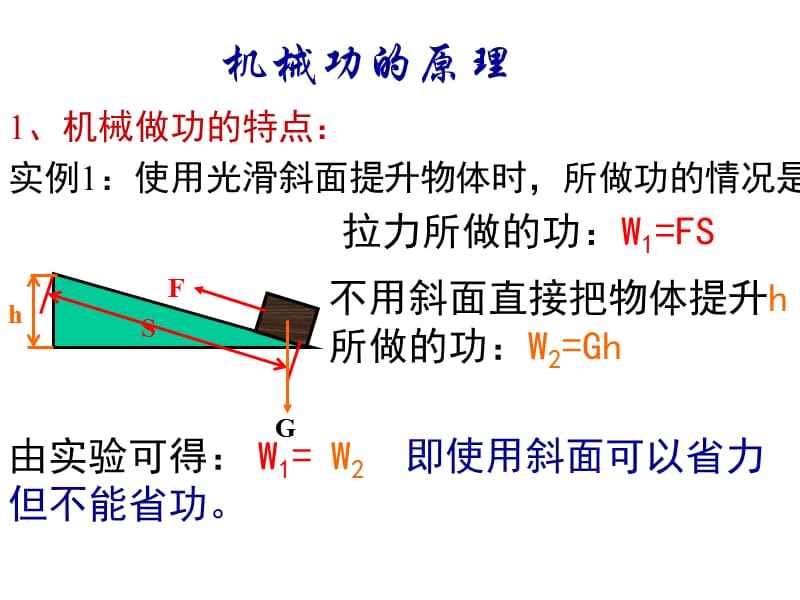 初中物理之机械功的原理课件_第1页