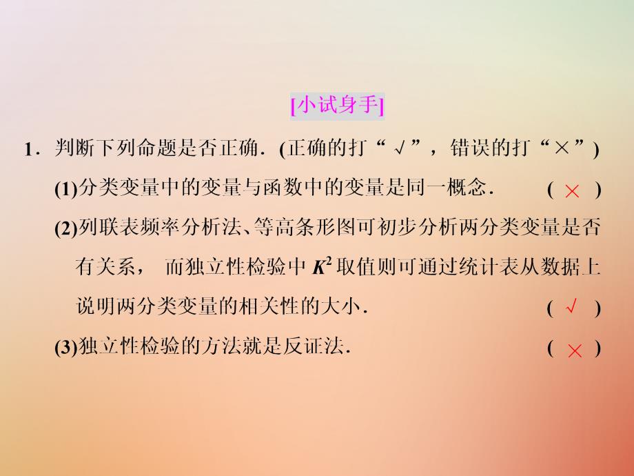 高中数学第一章统计案例1.2独立性检验的基本思想及其初步应用课件新人教A版选修1-2_第4页