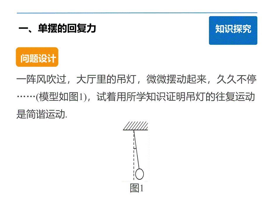 高二物理人教选修34课件11.4单摆_第3页