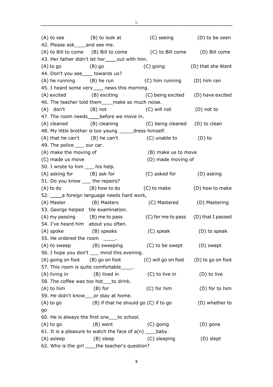 （2020年7月整理）初中英语选择题大全.doc_第3页