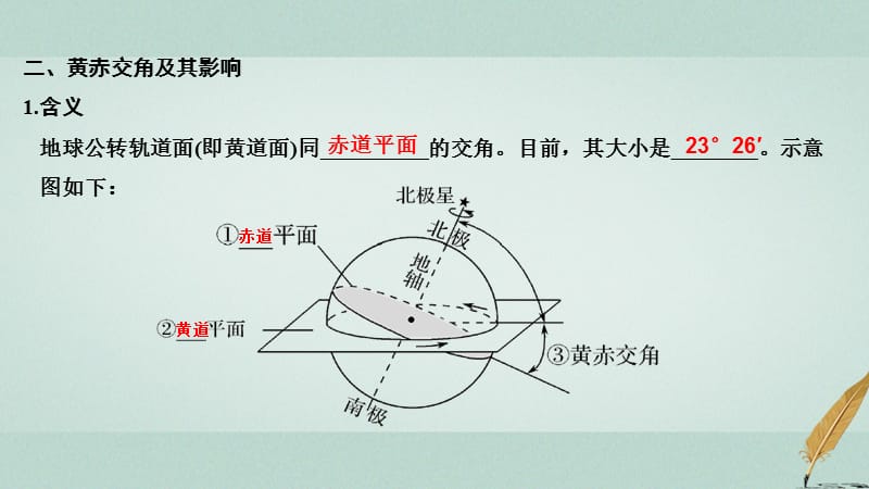 （江苏专用）2019版高考地理一轮复习 第一部分 自然地理 第一单元 从宇宙看地球 第5讲 地球公转及其地理意义 第1课时课件 鲁教版_第5页