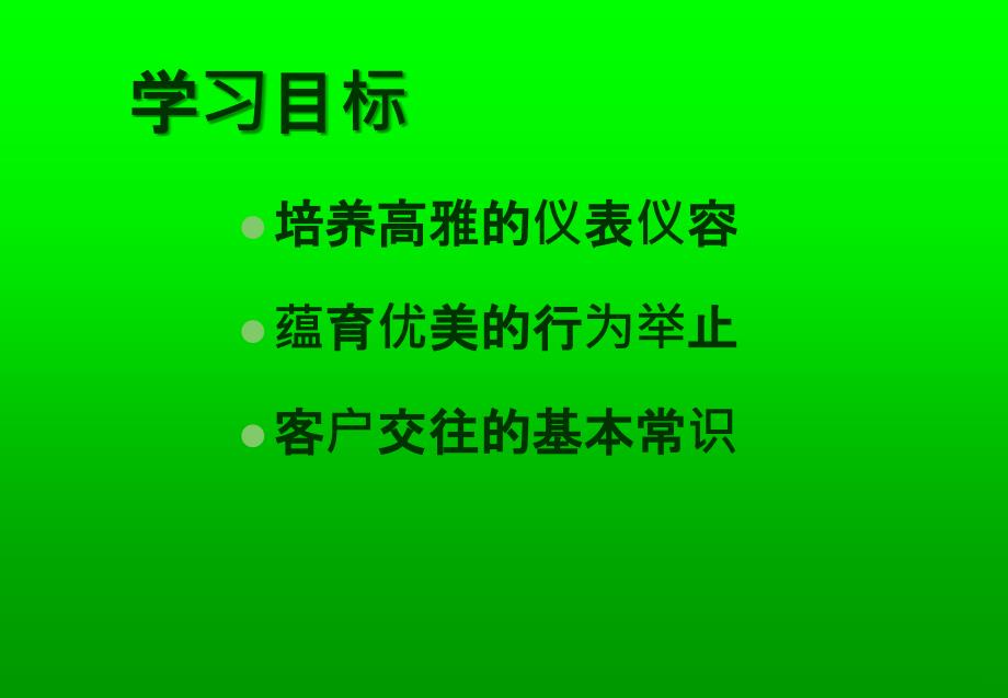 仪容仪表礼节礼貌培训(定)PPT课件_第2页