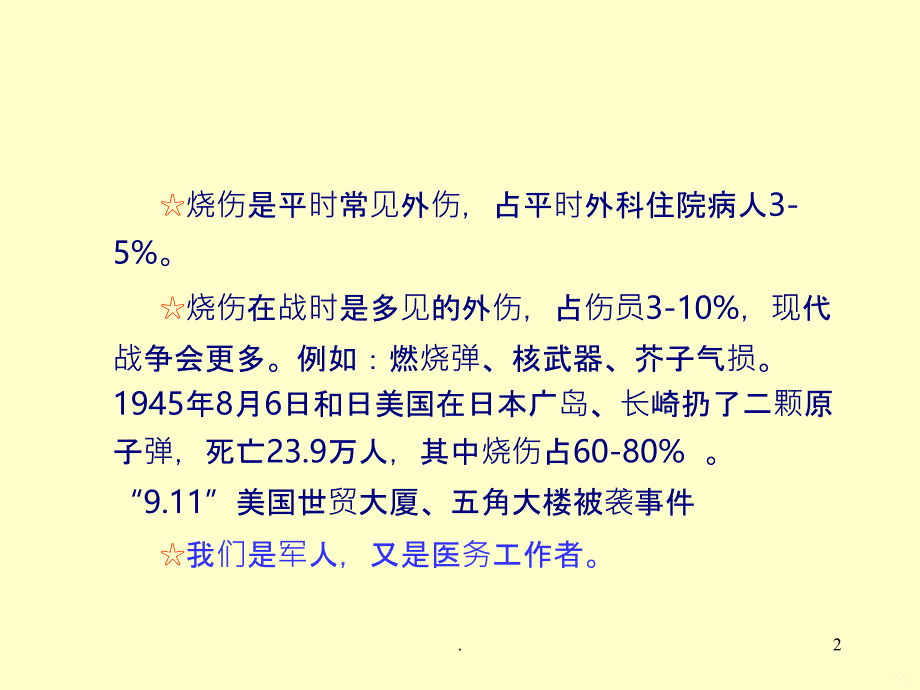 烧伤外科内容介绍PPT课件_第2页