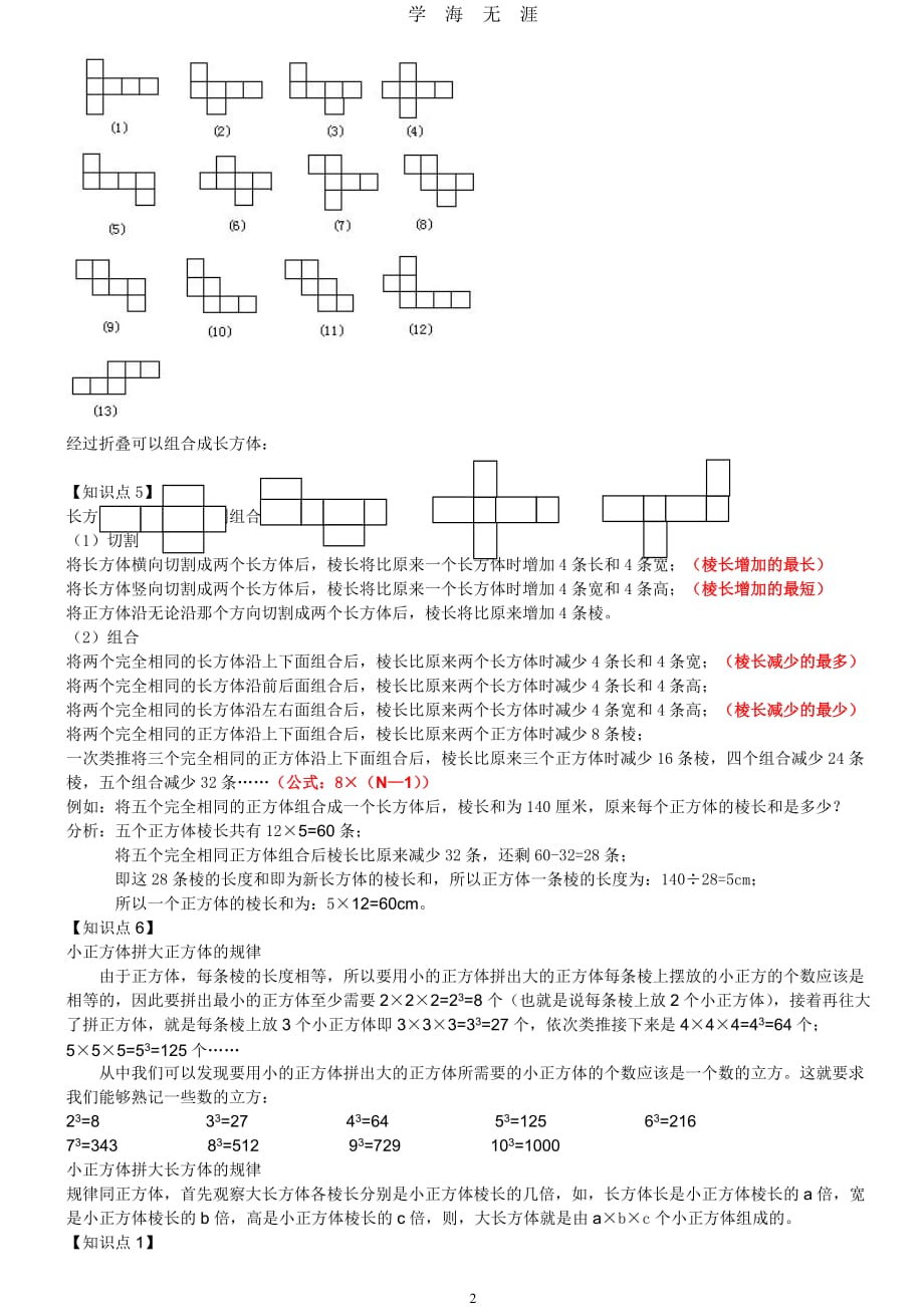 （2020年7月整理）人教版五年级下册数学第三单元知识点汇总.doc_第2页