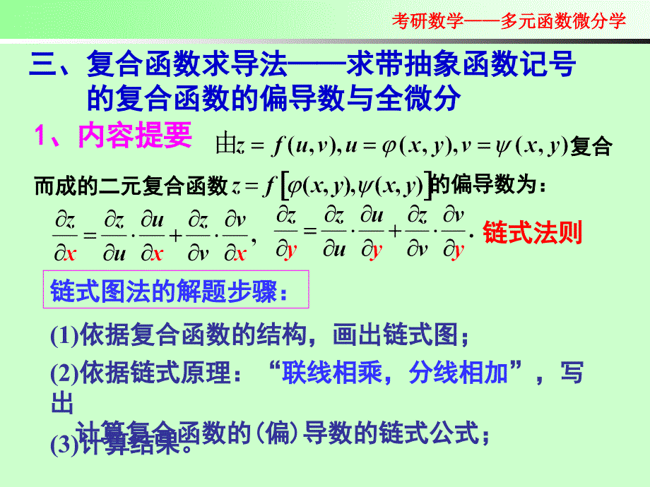 2012考研数学辅导3=多元函数微分学(下)资料讲解_第3页