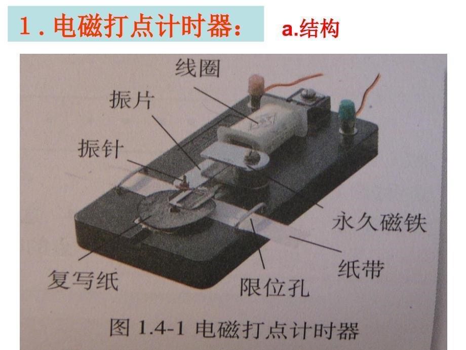 浙江省杭州市西湖高级中学人教高中物理必修一1.4实验用打点计时器测速度课件共38_第5页