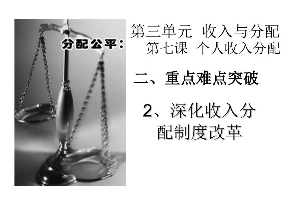 2012年10月30号公开课课件----深化收入分分配制度改革教学材料_第1页