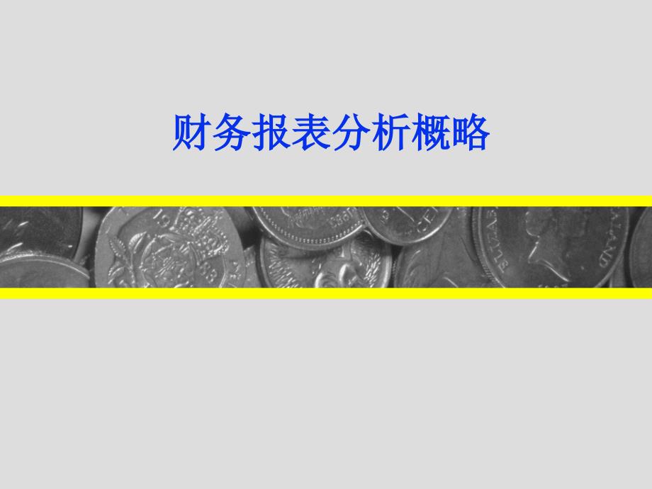 财务报表分析概略D演示教学_第1页