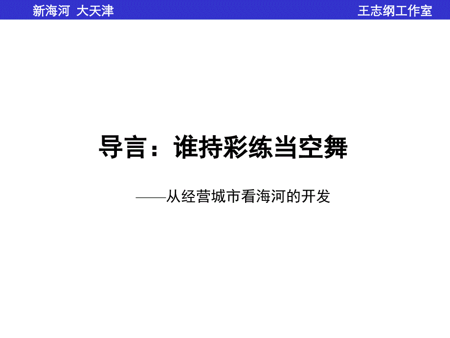 从经营城市看海河的开发演示教学_第2页