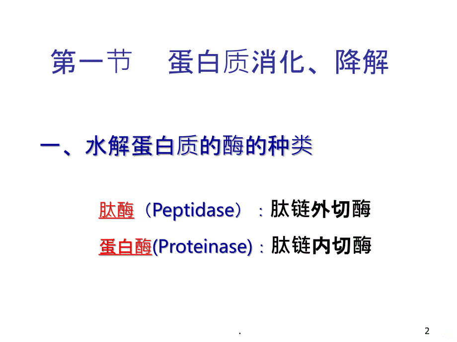 蛋白质的降解和氨基酸代谢PPT课件_第2页