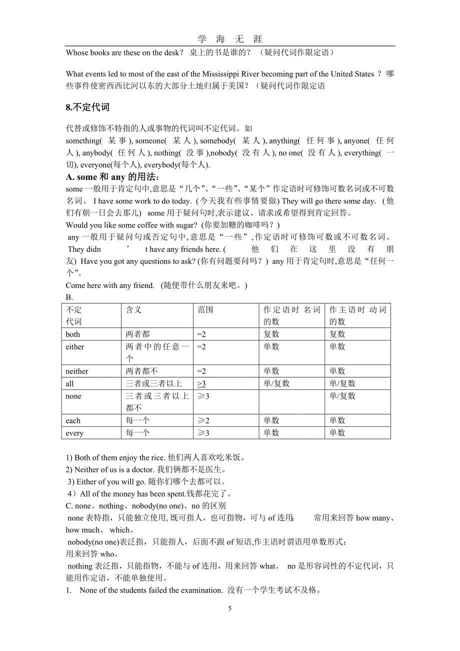 （2020年7月整理）小升初代词讲解及习题.doc_第5页