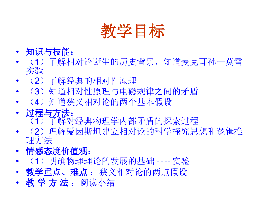 高二物理相对论诞生课件_第3页