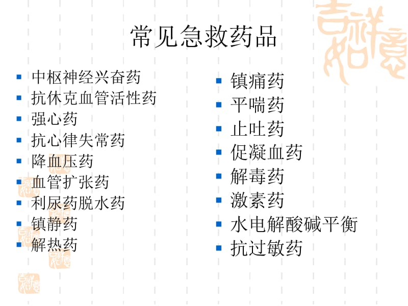 ICU常用急救药物简介讲义资料_第2页