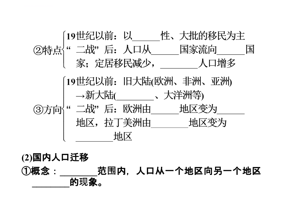 高中地理人教版必修二：第一章__人口的变化_第二节__人口的空间变化课件_第3页