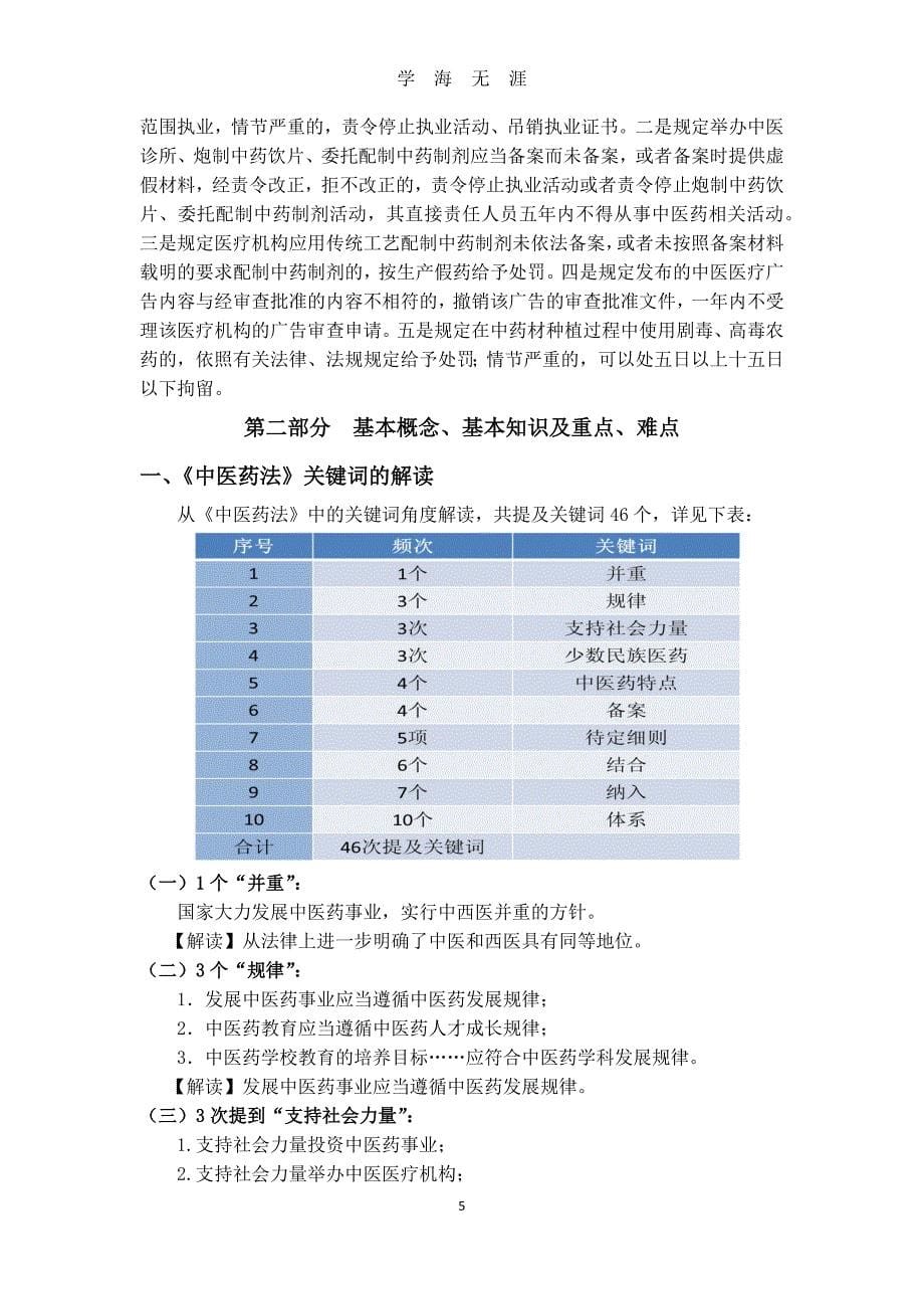 （2020年7月整理）《中华人民共和国中医药法》解读.doc_第5页