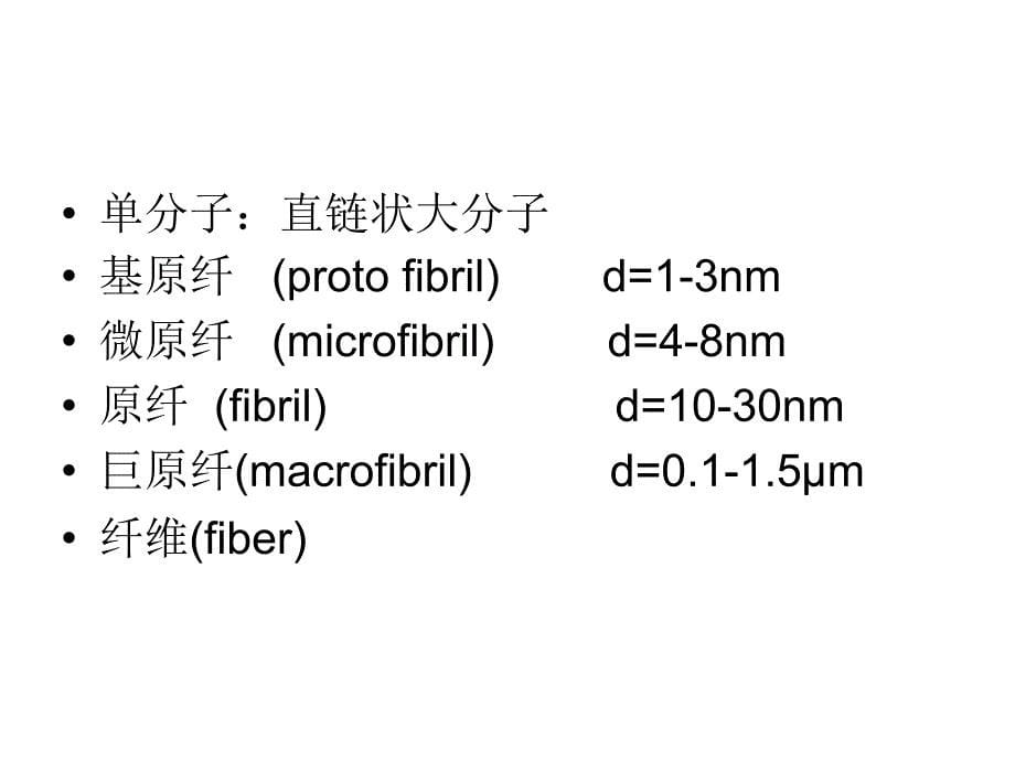 湖南工程学院纺织材料学课件第二章纤维的结构特征_第5页