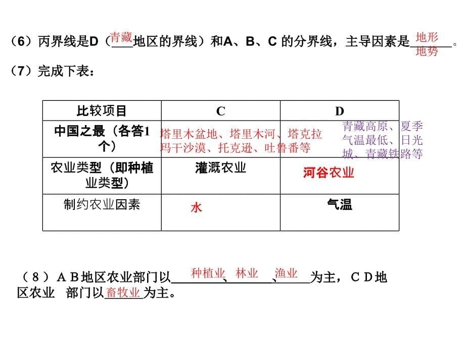 地理综合大题练习课件_第5页