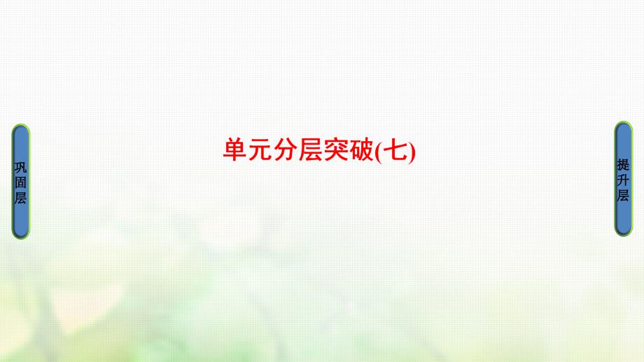 2016-2017学年高中历史 第7单元 近代世界科学技术的发展单元分层突破课件 北师大版必修3_第1页