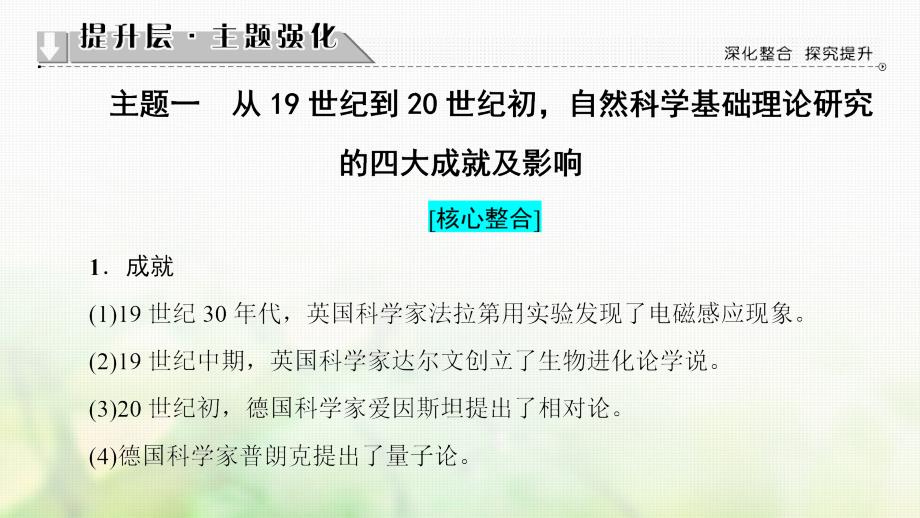 2016-2017学年高中历史 第7单元 近代世界科学技术的发展单元分层突破课件 北师大版必修3_第3页