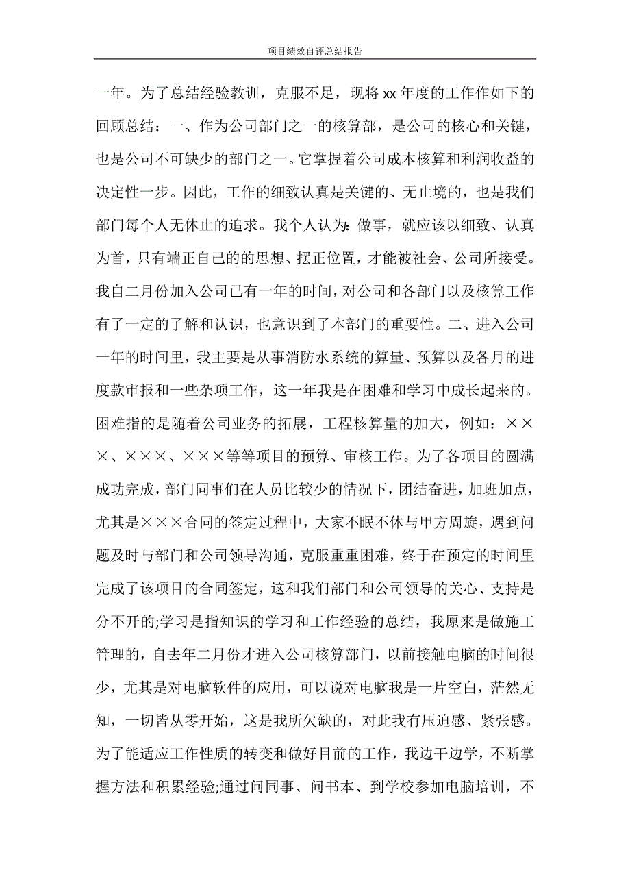 项目绩效自评总结报告_第2页