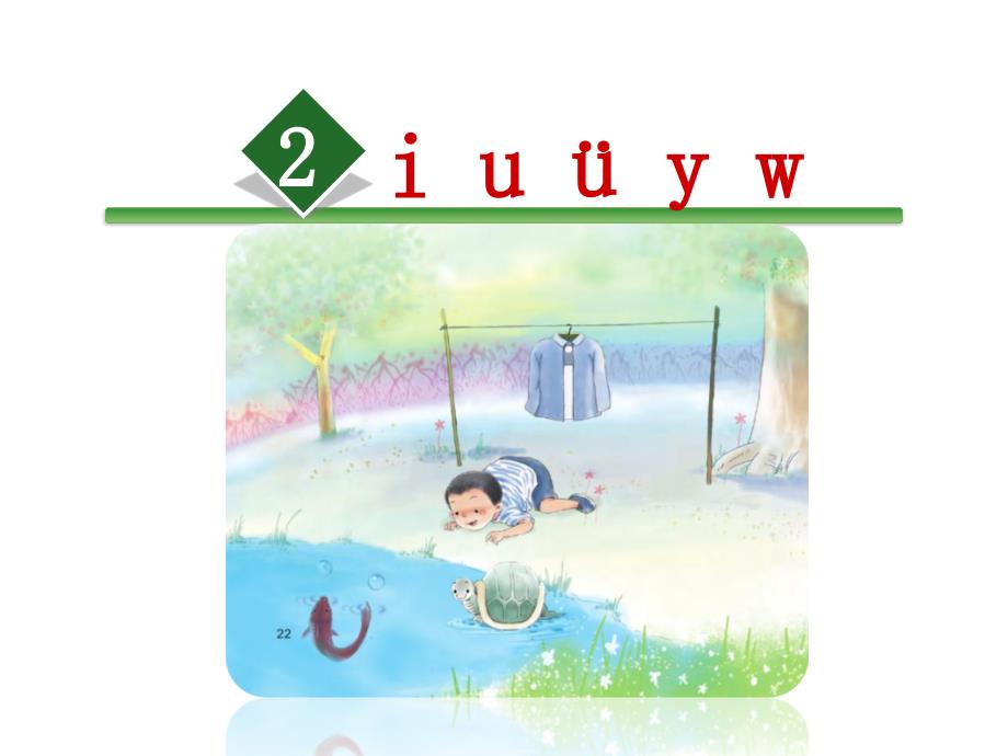 最新部编版小学一年级上册语文汉语拼音2 i u ü y w 课件1_第4页