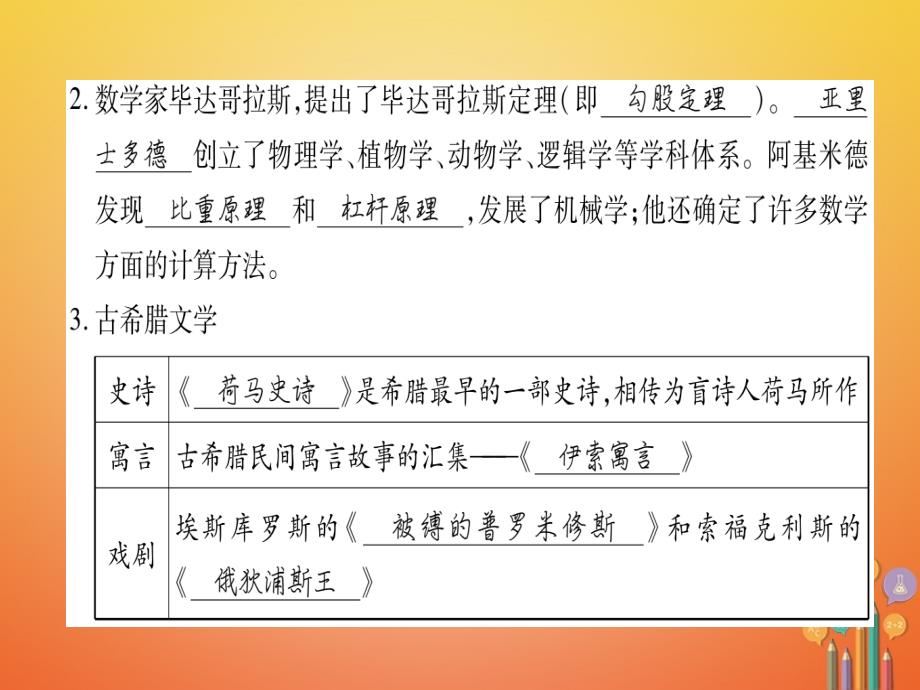 （广西专用）2018届九年级历史上册 第1单元 世界古代史 第7课 古代科技和文化课件 岳麓版_第3页