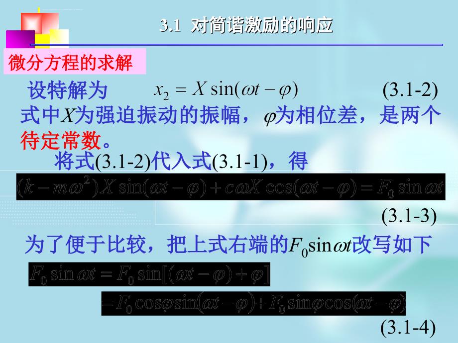 单自由度系统的强迫振动课件_第2页