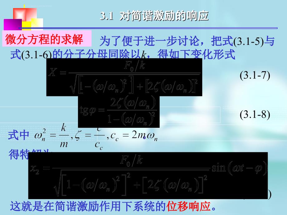 单自由度系统的强迫振动课件_第4页