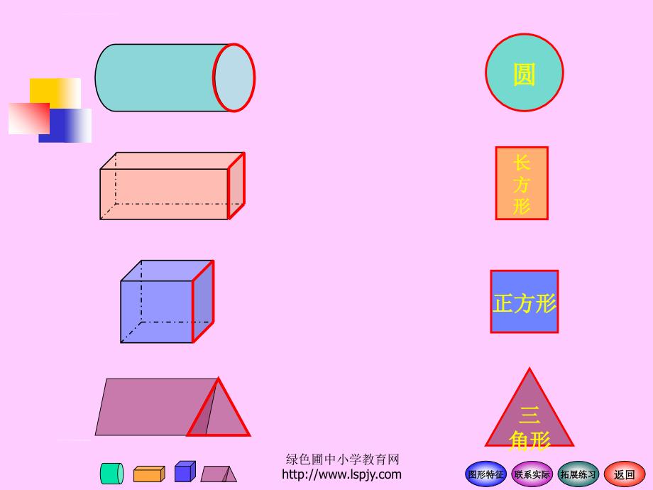 北师大版小学一年级数学下册第四单元有趣的图形《认识图形1》课件_第2页