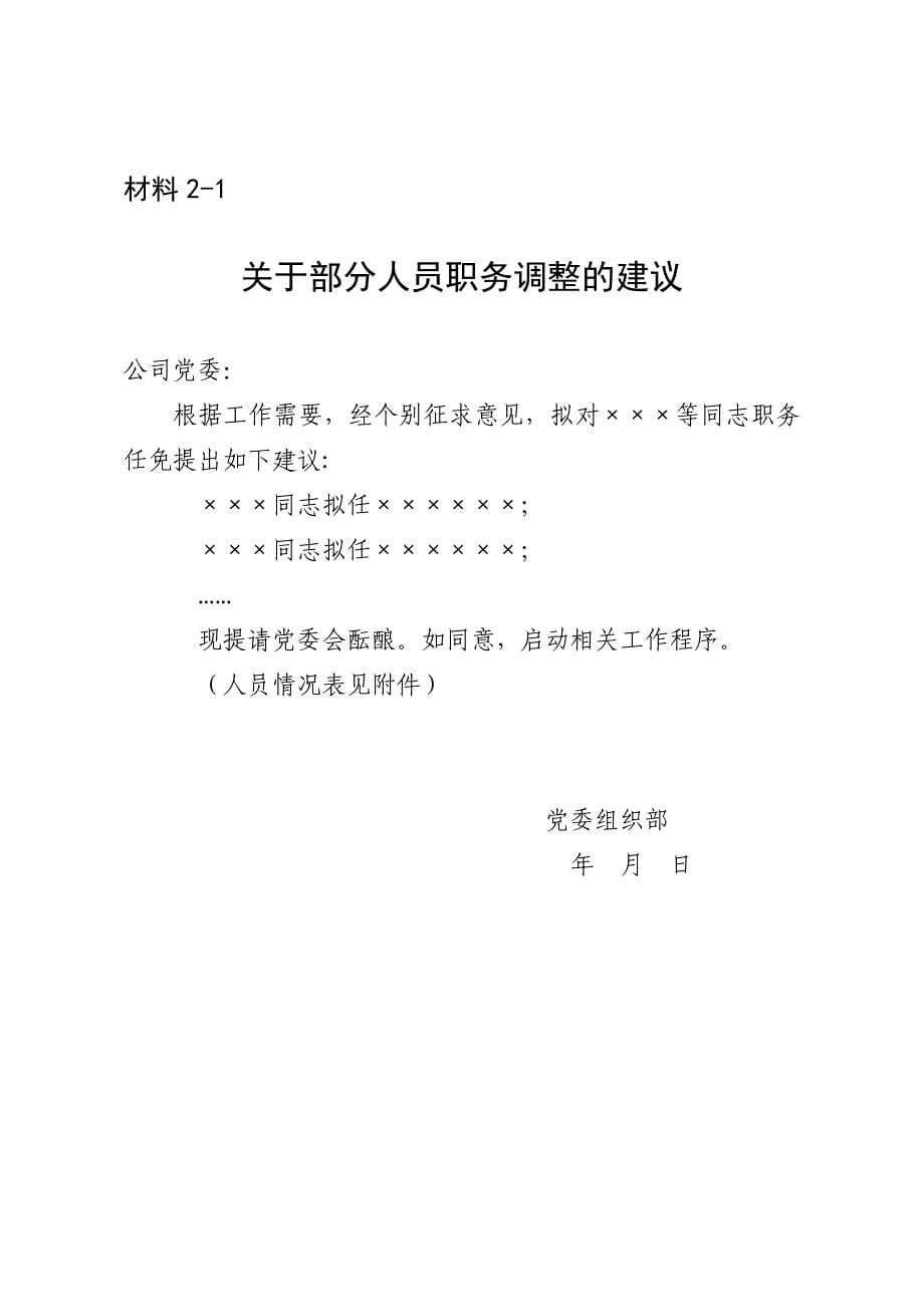 2020年干部选拔任用全程纪实材料参考模板_第5页