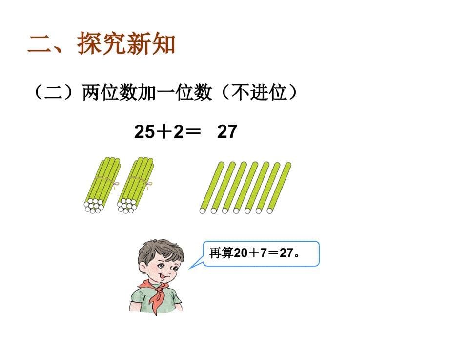 (课堂教学课件）部编版语文课件6.2两位数加一位数（不进位）、整十数_第5页