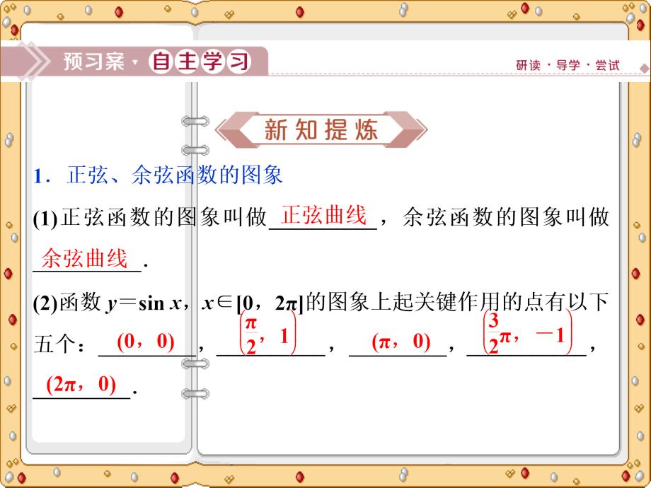 2020-2021年数学必修4同步课件提升：第1章1．3.2第1课时正弦函数、余弦函数的图象与性质（苏教版）_第4页