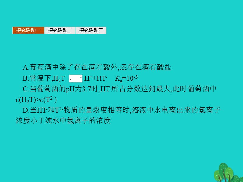 2017-2018学年高中化学 专题3 溶液中的离子反应习题课课件 苏教版选修4_第5页