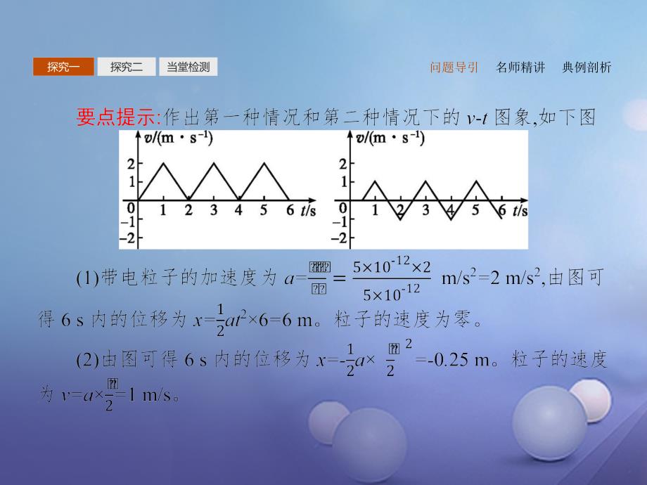 2017-2018学年高中物理 第一章 静电场 习题课 带电粒子在电场中运动的几种题型课件 新人教版选修3-1_第3页