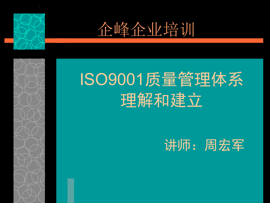 ISO9001质量管理体系理解和建立精编版_第1页