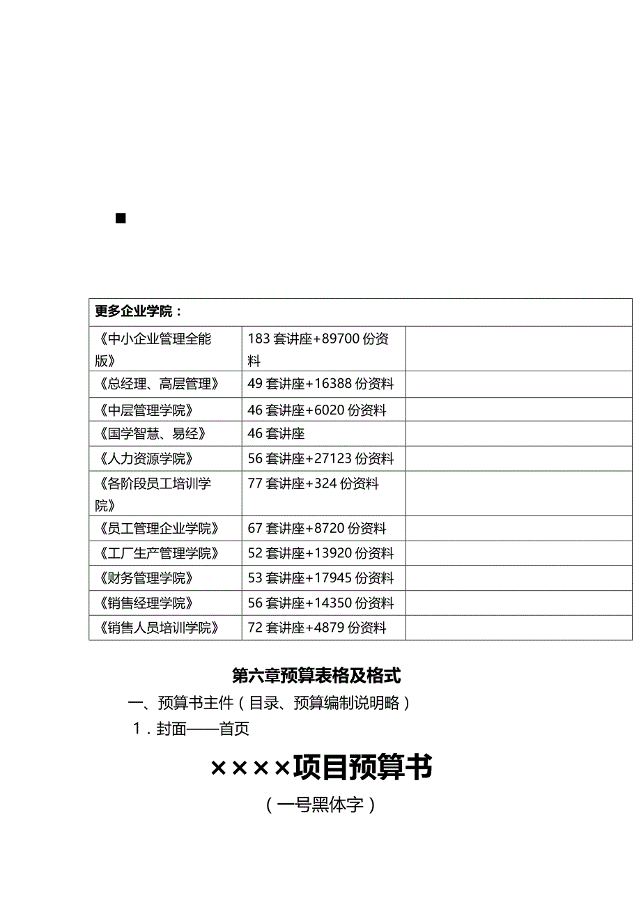 (2020年){财务管理预算编制}预算表格与预算格式_第2页