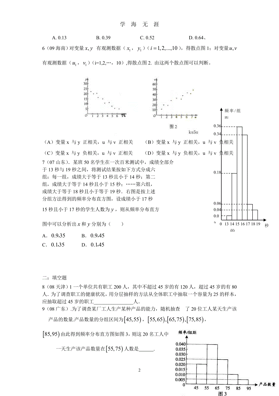 概率与统计高考题（2020年九月整理）.doc_第2页