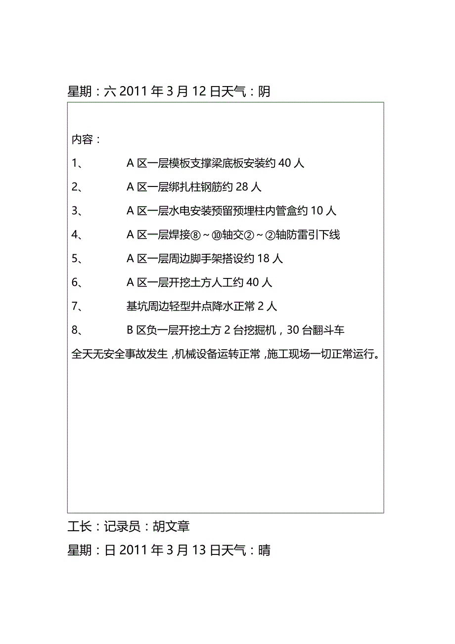 (2020年){生产管理知识}生产日志样本胡文_第2页