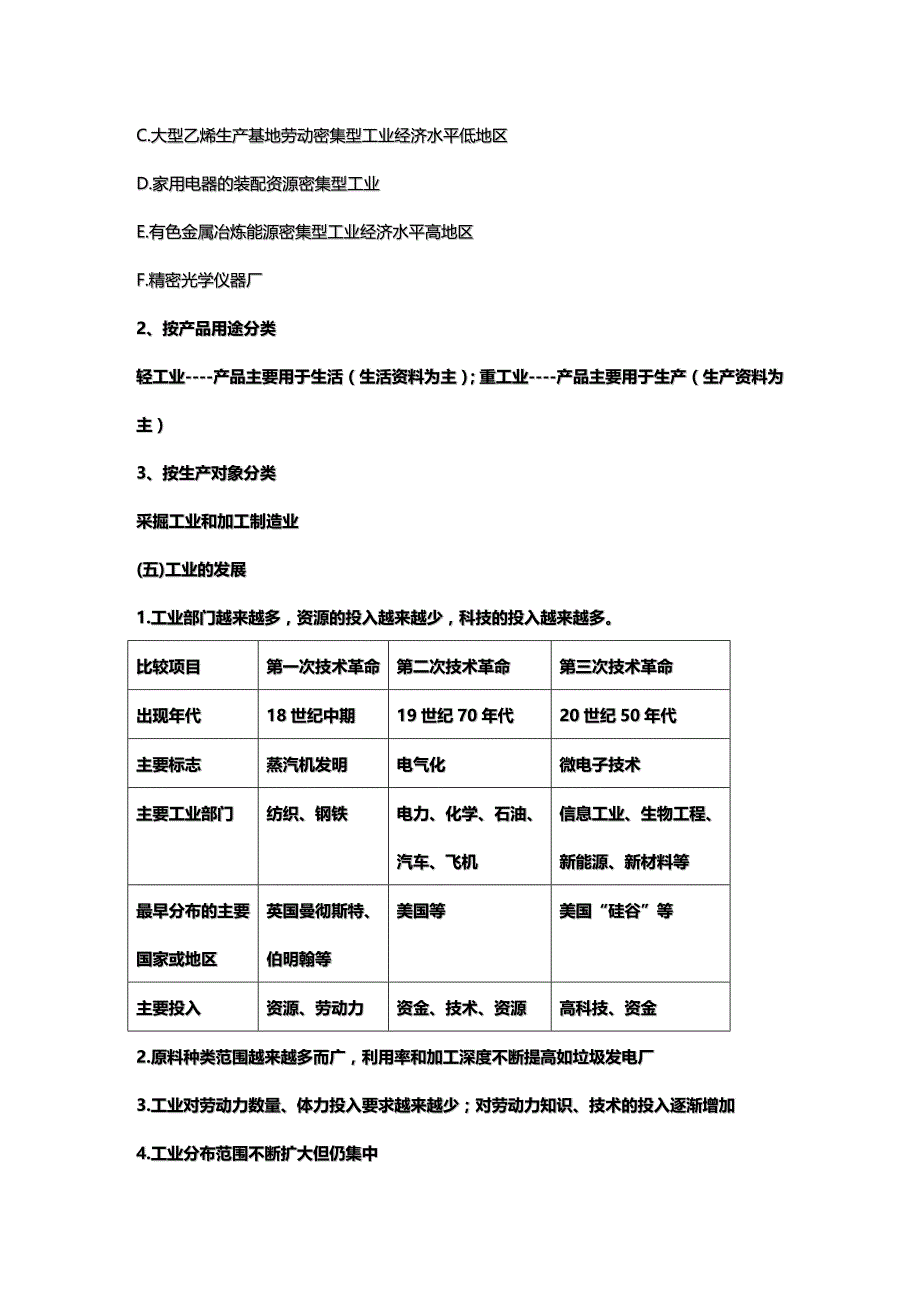 (2020年){生产管理知识}工业生产与地理活动讲义鲁教版_第3页