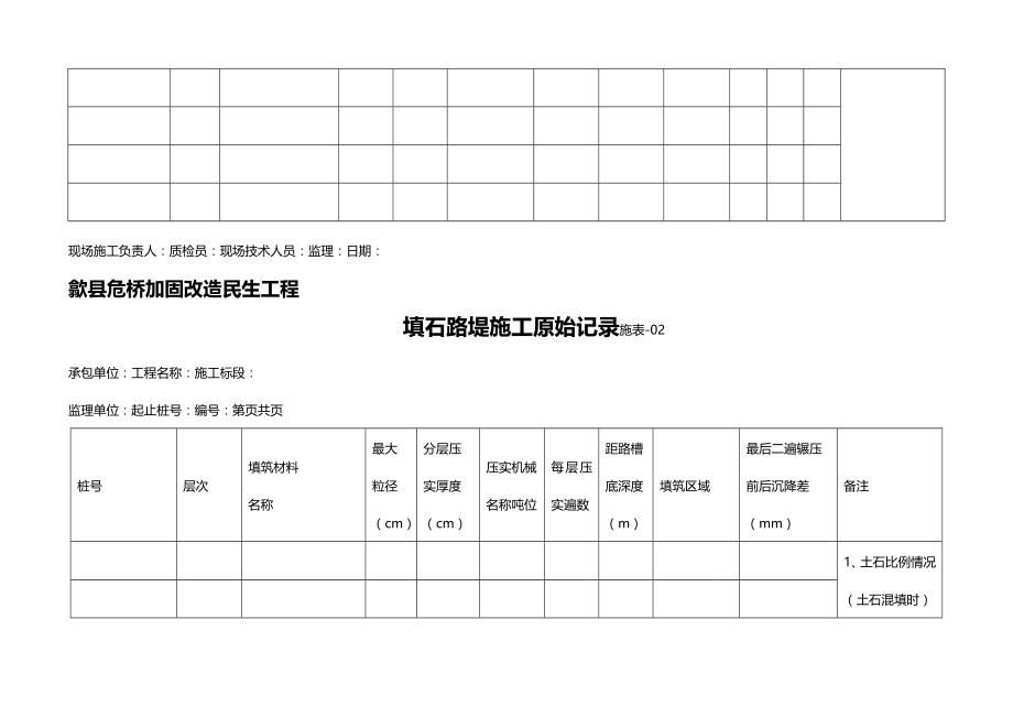 (2020年){生产管理知识}现场施工记录表范本_第4页