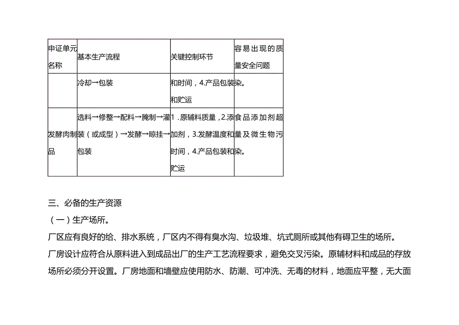 (2020年){生产管理知识}肉制品生产许可证审查细则_第4页