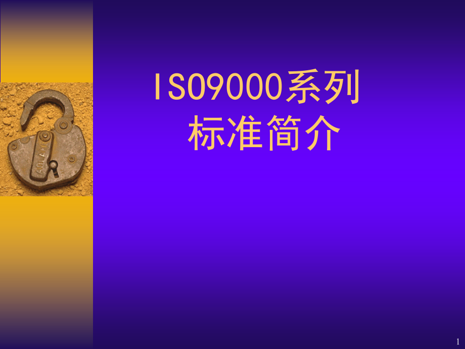 ISO9000标准简介精编版_第1页