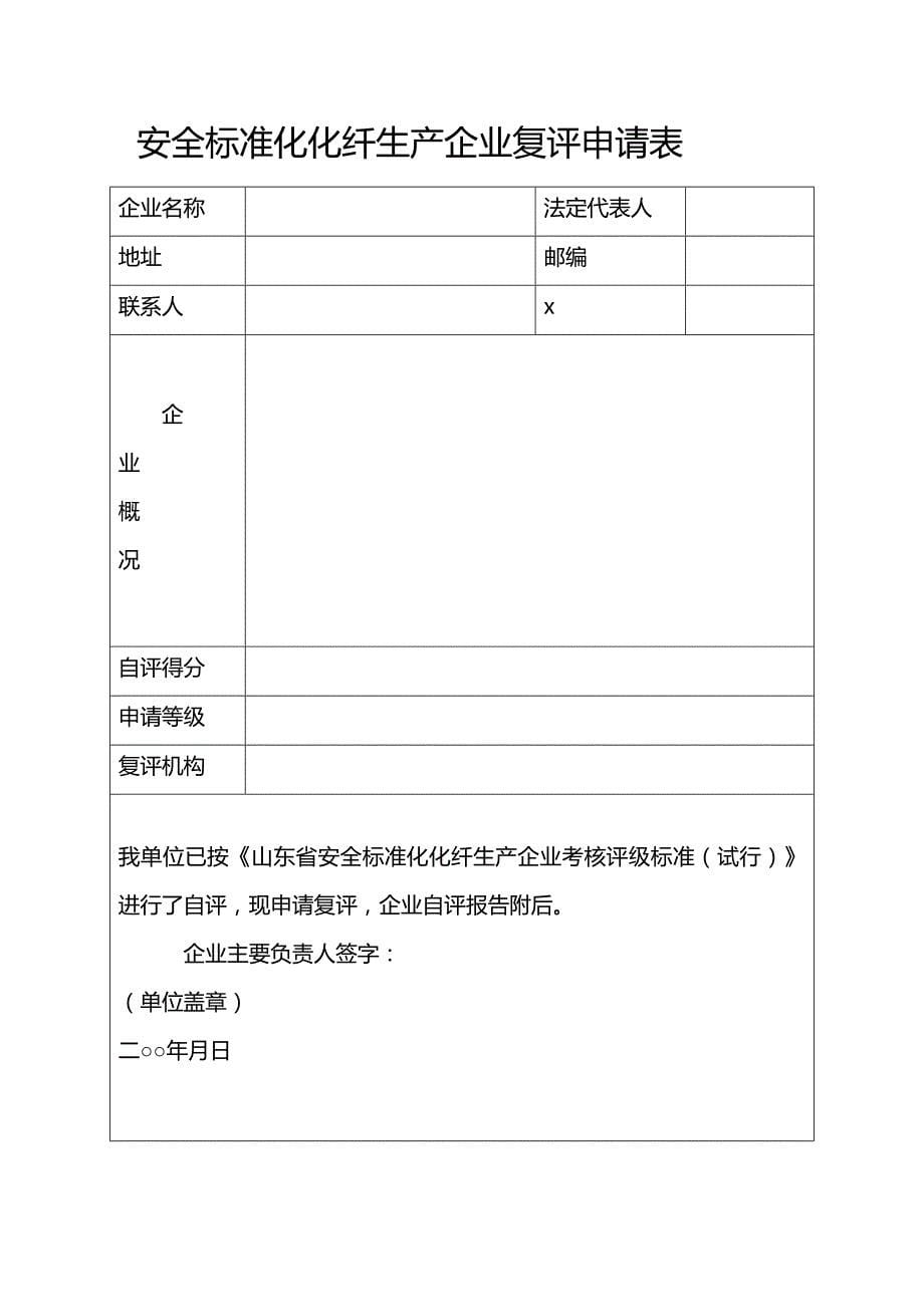 (2020年){生产制度表格}标准化化纤生产企业考核评级办法_第5页