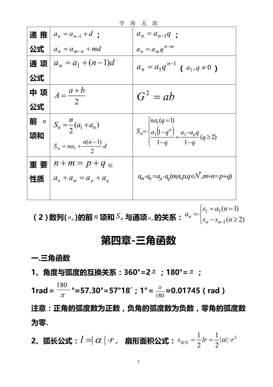 高考数学高考必备知识点总结精华版（2020年九月整理）.doc_第5页